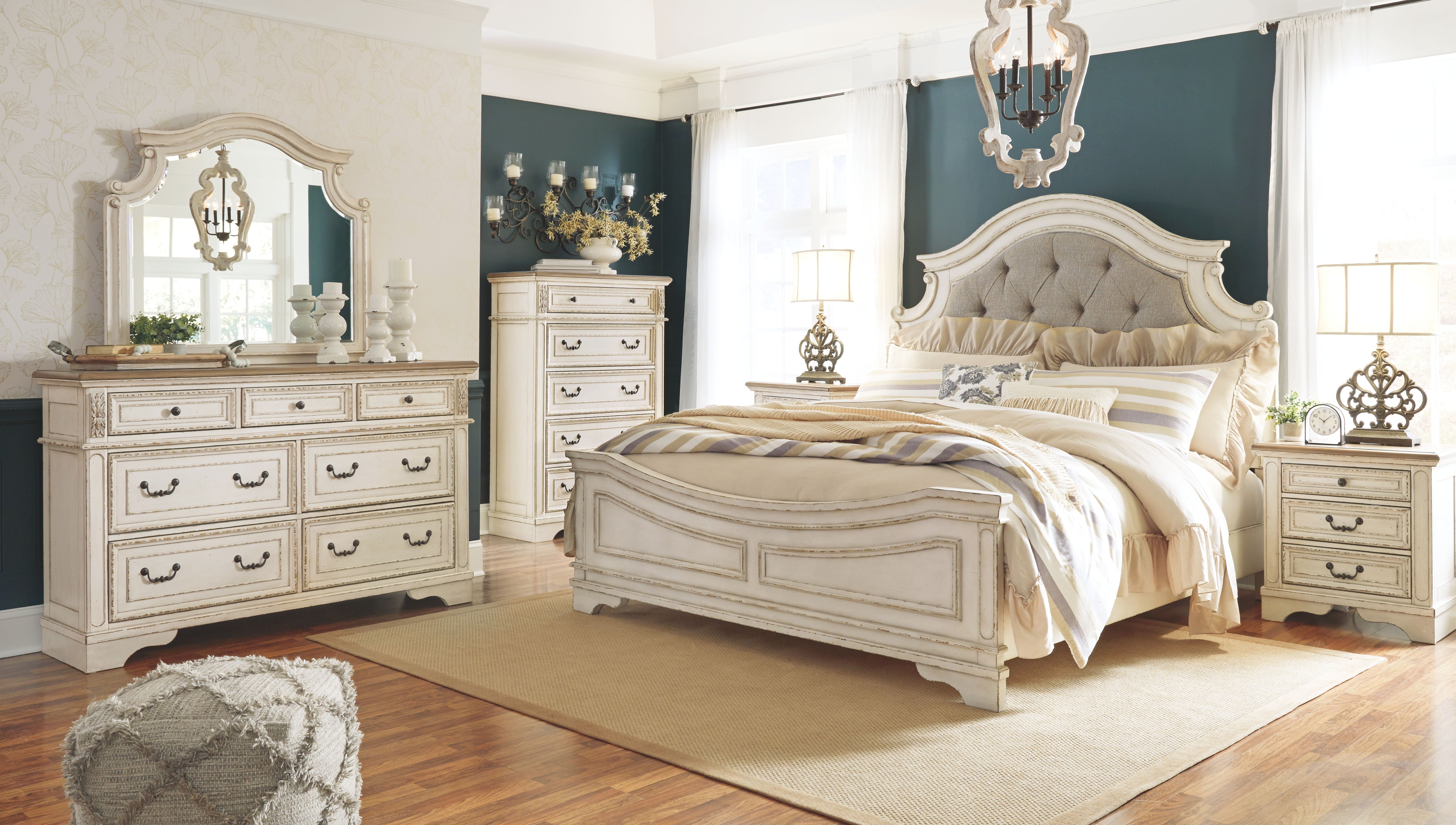 Signature Design by Ashley® Realyn - Upholstered Panel Bed | Meri Furniture