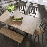 Liberty Furniture Lindsey Farm - Trestle Table | Meri Furniture