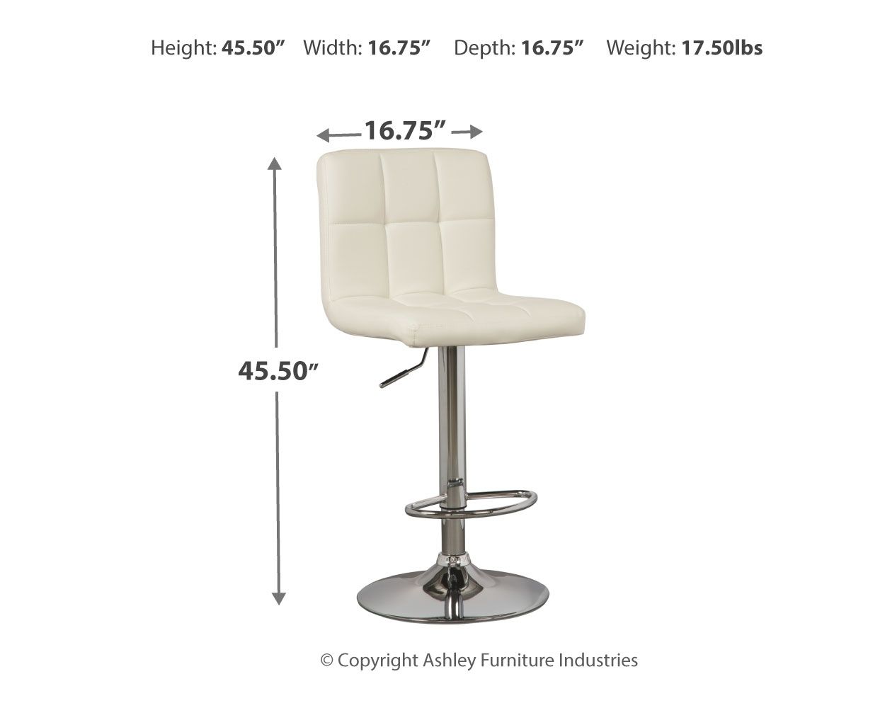 Signature Design by Ashley® Bellatier - Adjustable Height Barstool (Set of 2) | Meri Furniture