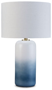 Signature Design by Ashley® Lemrich - White - Ceramic Table Lamp | Meri Furniture