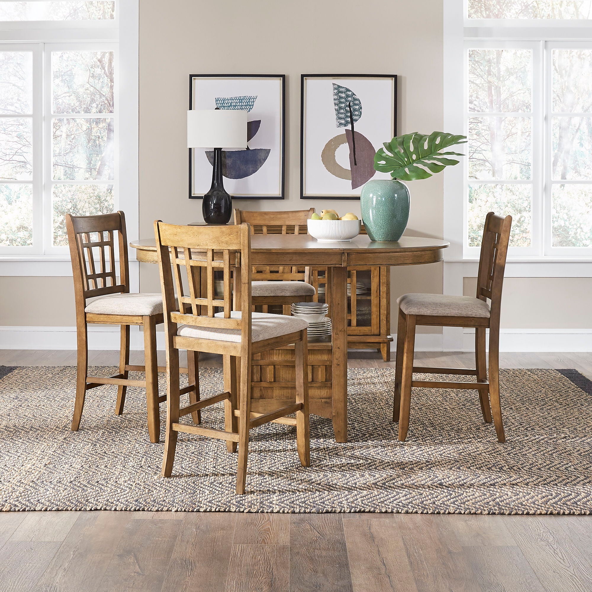Liberty Furniture Santa Rosa - 5 Piece Pub Set - Light Brown | Meri Furniture