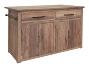 Natural Parota - Kitchen Island - Brown Cappuccino