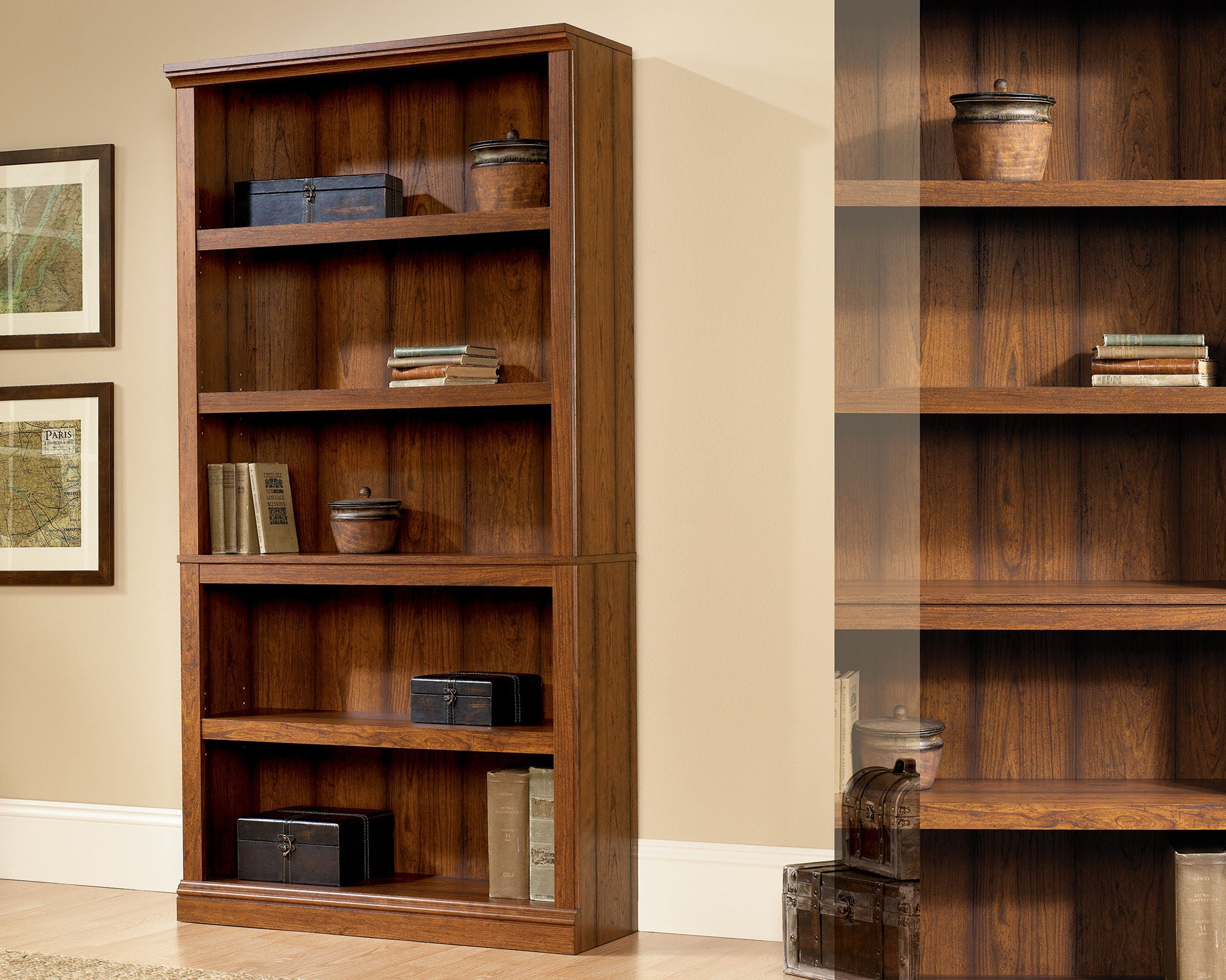 5-Shelf Bookcase Washington Cherry