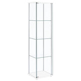 Bellatrix - 4-Shelf Clear Glass Curio Cabinet