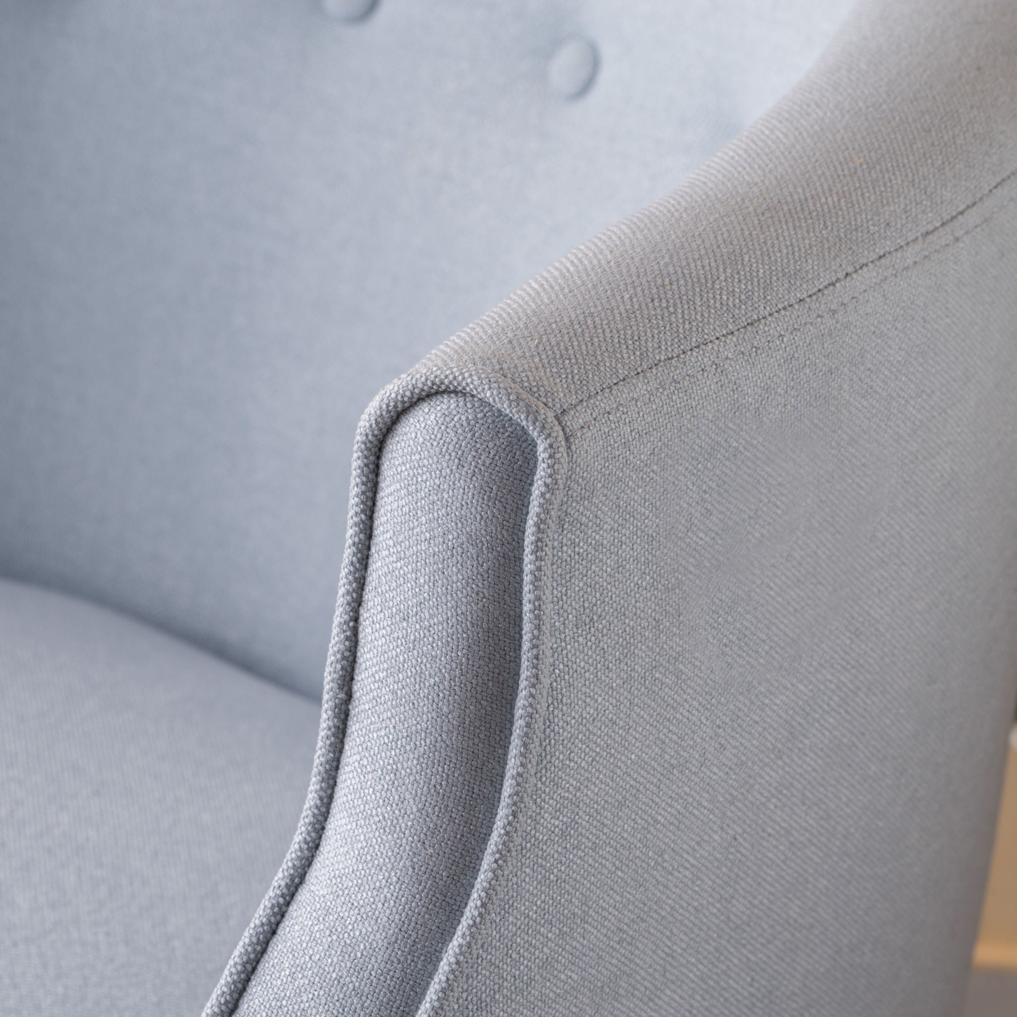 Contemporary Upholstered Club Chair With Button Tufting