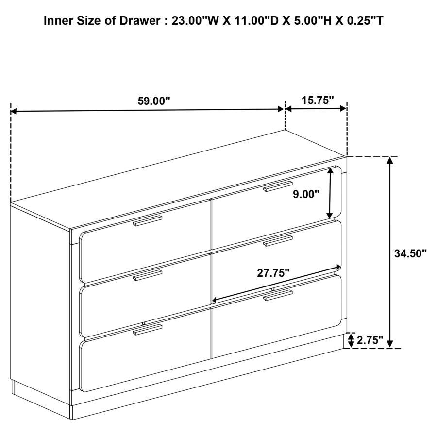 Caraway - 6-Drawer Dresser