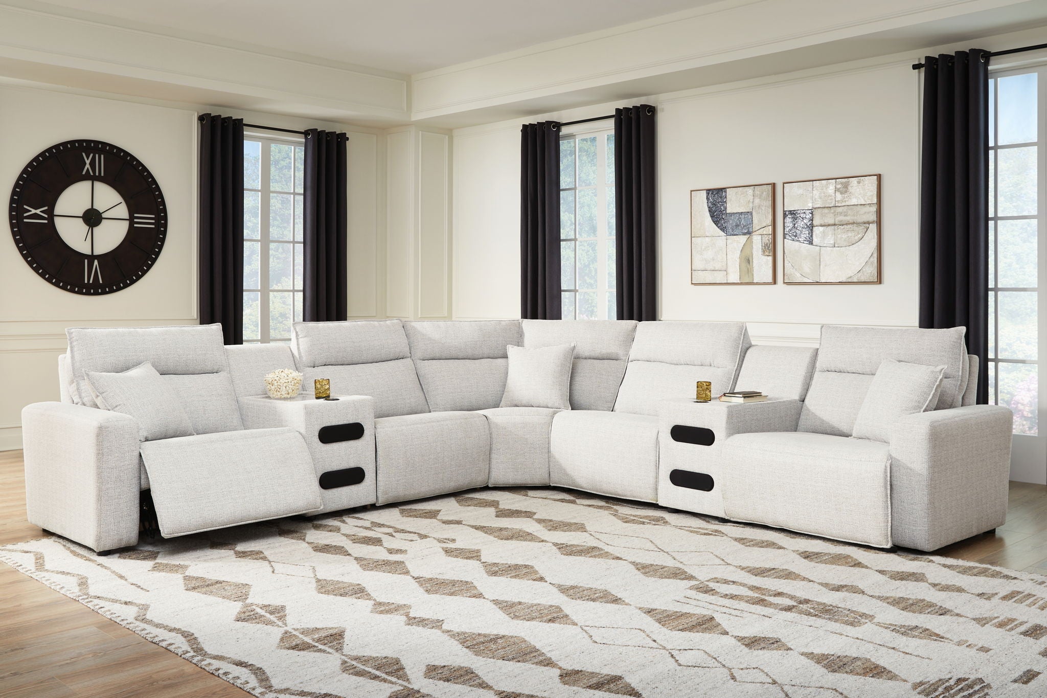 Modmax II - Reclining Sectional - Stone