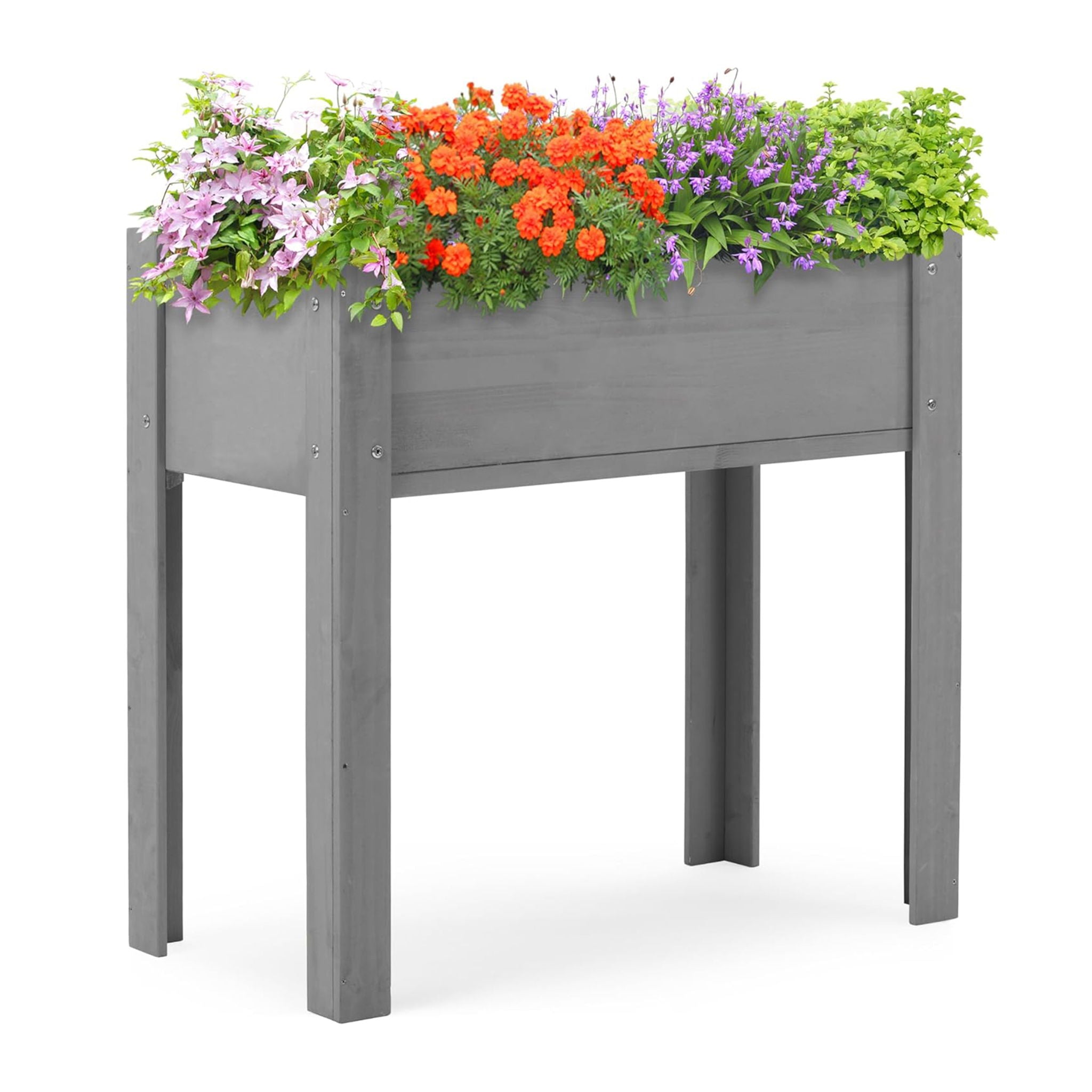 Raised Garden Bed With Legs, Elevated Planter Box For Outdoor Plants