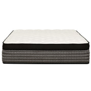 Premium 16" Queen Size Hybrid Mattress In A Box Plush Gel Memory Foam Top With Cooling Technology - Gray / White