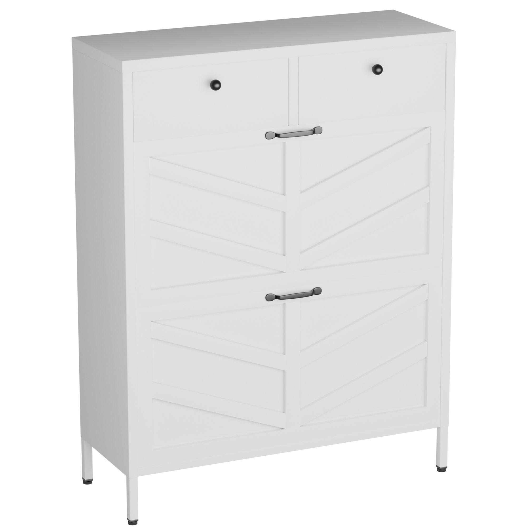 Shoe Cabinet With Flip Drawers