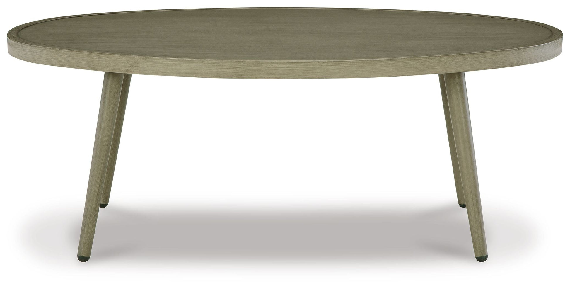 Signature Design by Ashley® Swiss Valley - Beige - Oval Cocktail Table | Meri Furniture