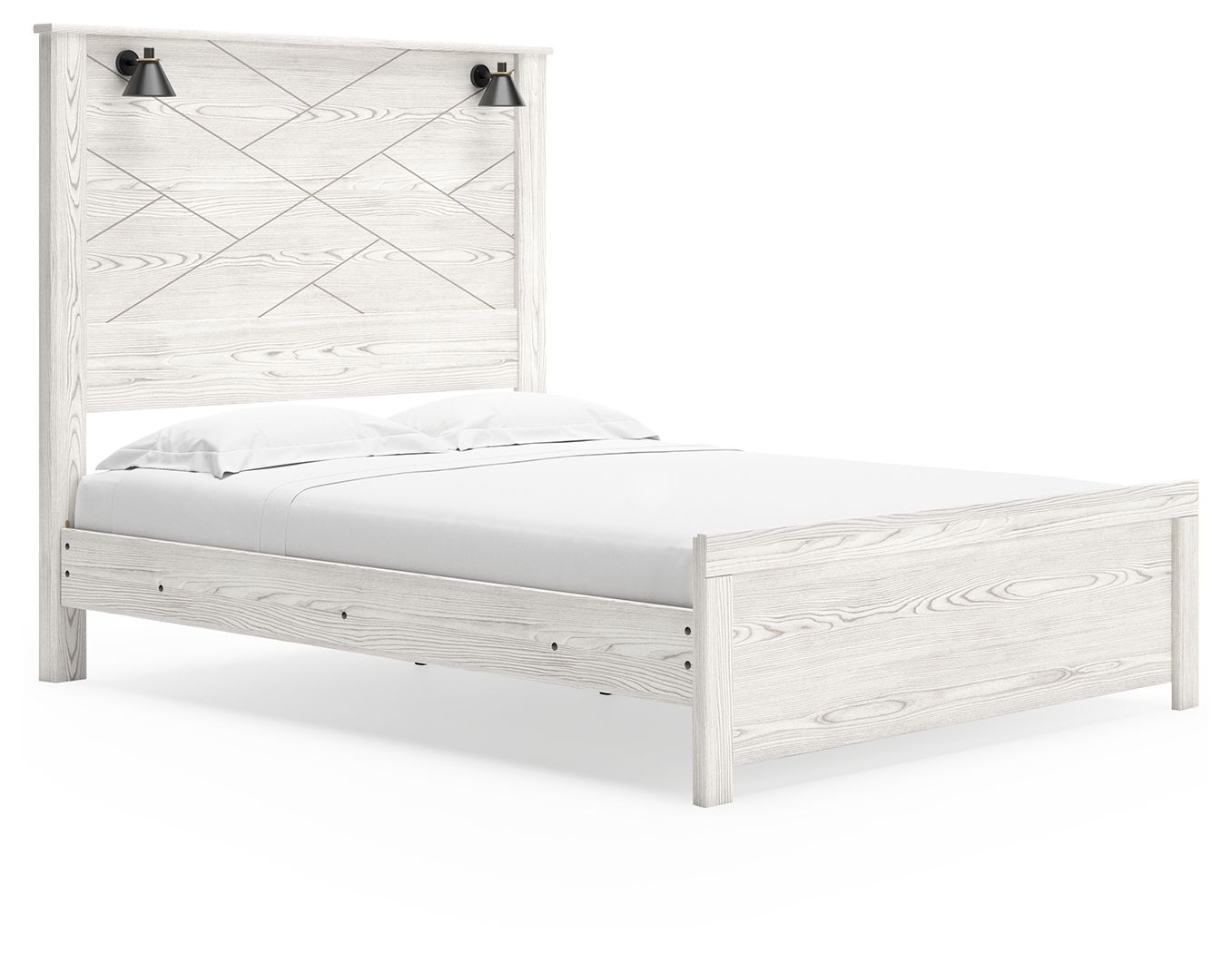 Signature Design by Ashley® Gerridan - Panel Bed With Sconces | Meri Furniture