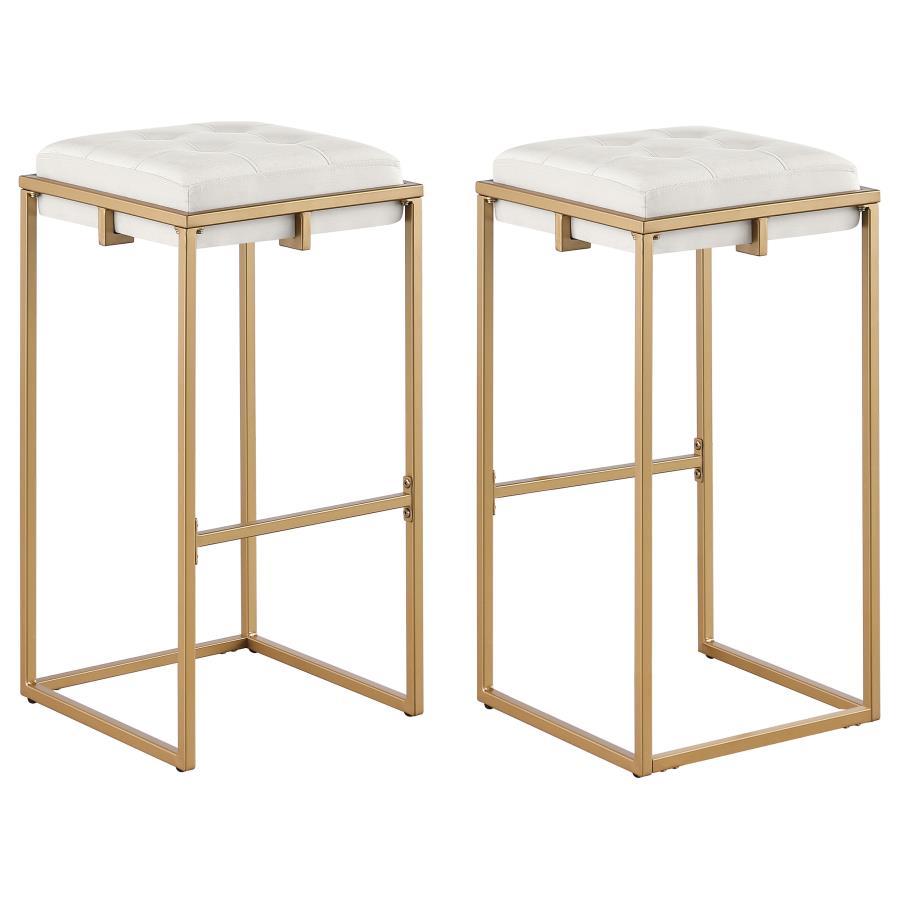 Coaster Fine Furniture Nadia - Upholstered Backless Stool (Set of 2) | Meri Furniture