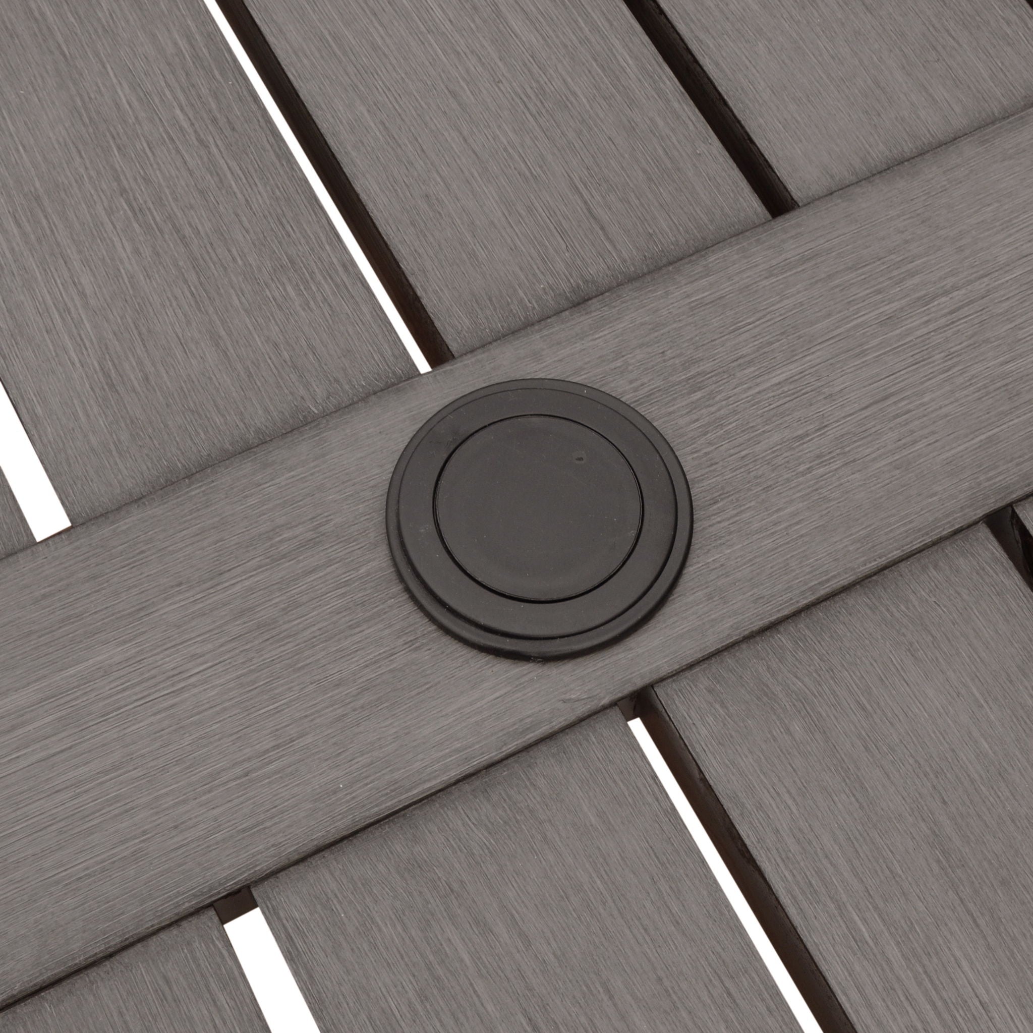 Modern Outdoor Dining Table With X Shaped Legs, Umbrella Hole