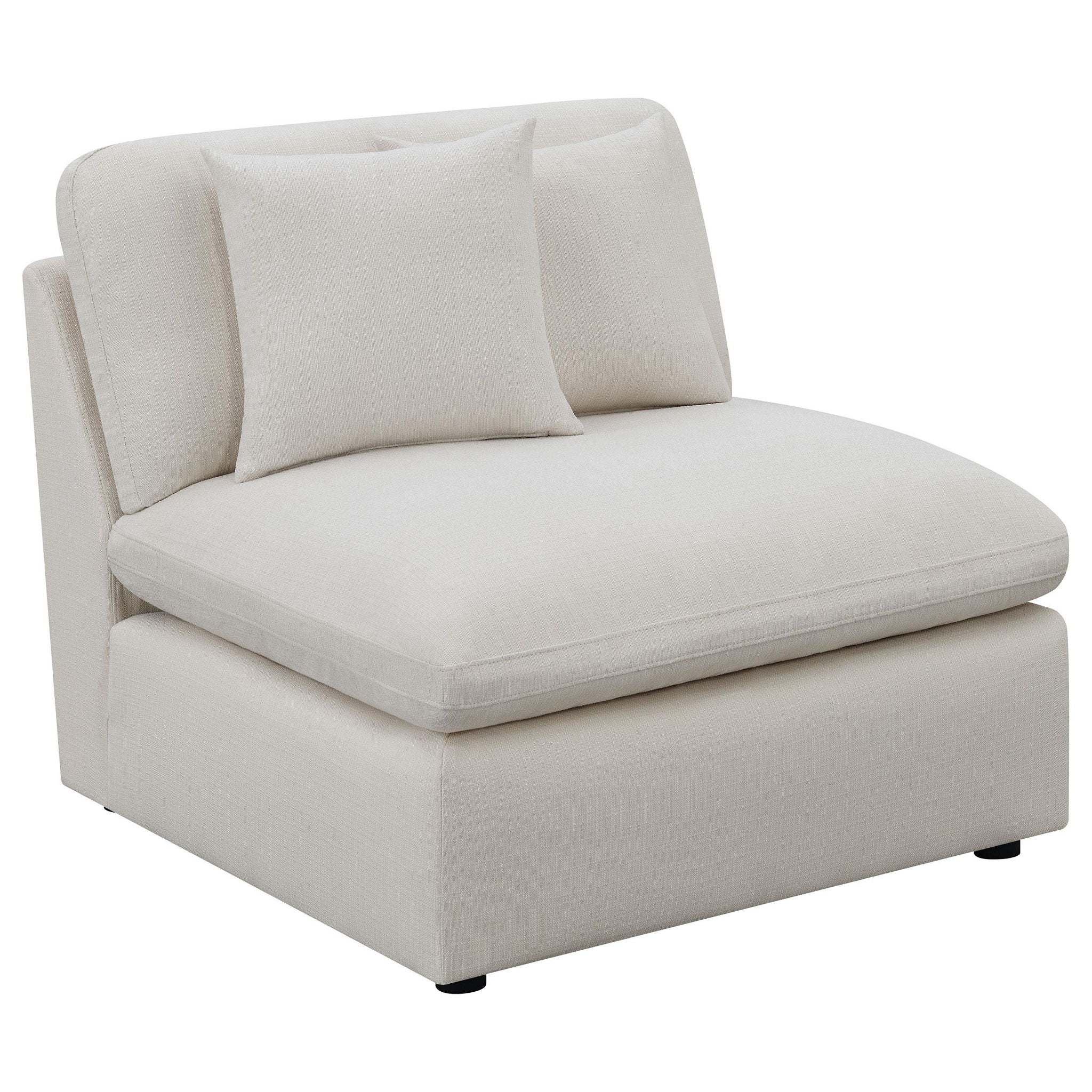 Hobson 4-piece Upholstered Modular Sectional Sofa Ivory