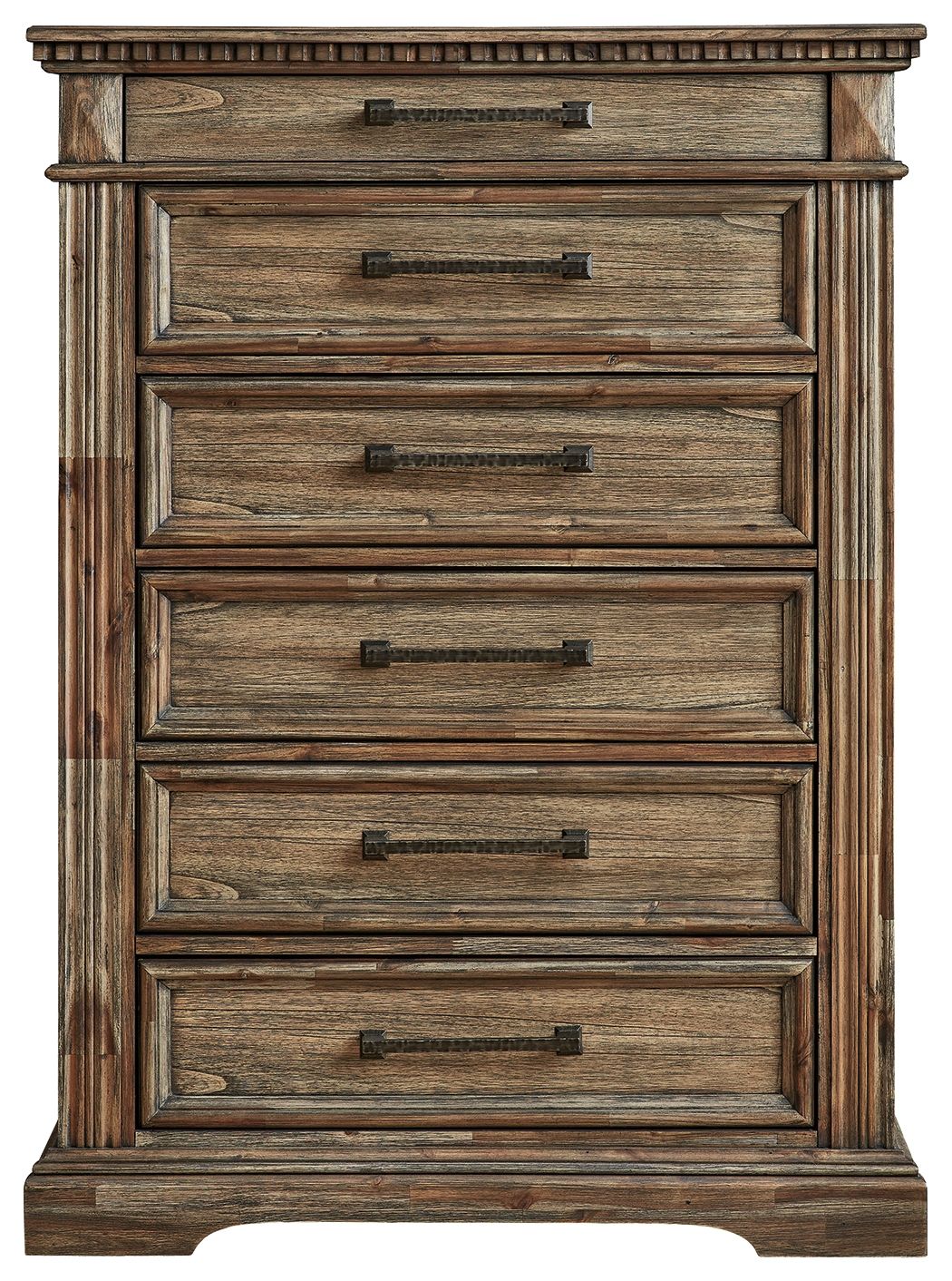 Signature Design by Ashley® Markenburg - Brown - Six Drawer Chest | Meri Furniture