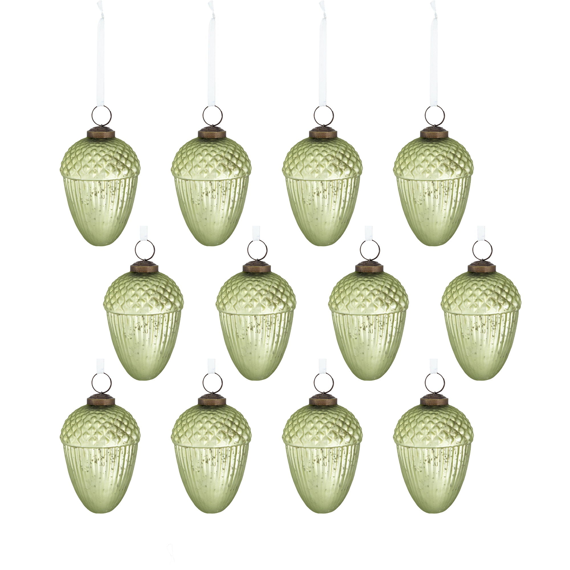 Tear Drop Ornament, Decorative Hanging Christmas Tree Ornaments For Holiday Party Decorations (Set of 12)