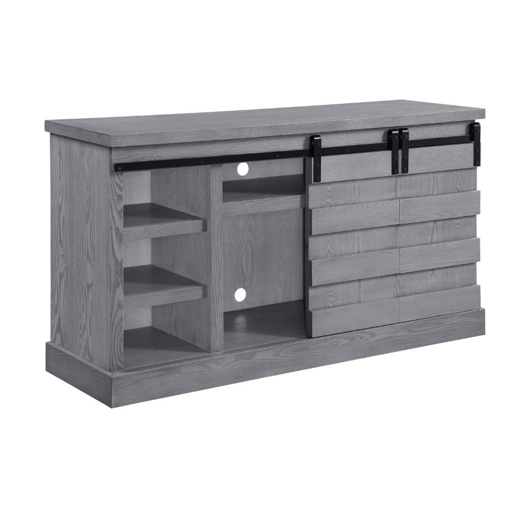 ACME Amrita - TV Stand - Gray Oak | Meri Furniture