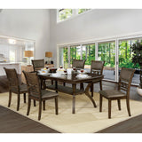 Furniture of America Holly - Dining Table - Antique Walnut / Warm Gray | Meri Furniture