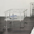 ACME Kalan - End Table - Glass & Silver | Meri Furniture