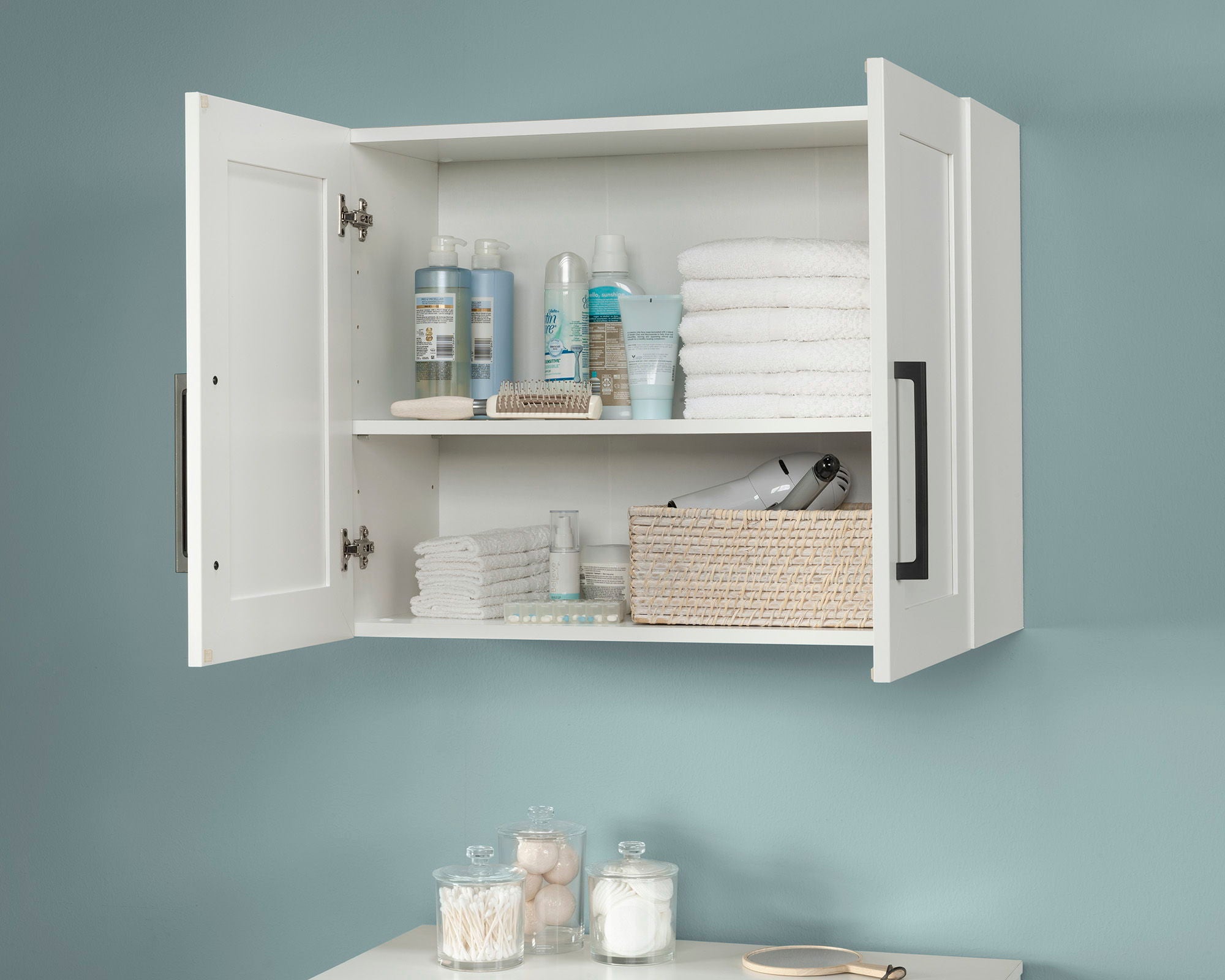2-Door Wall Cabinet in Soft White