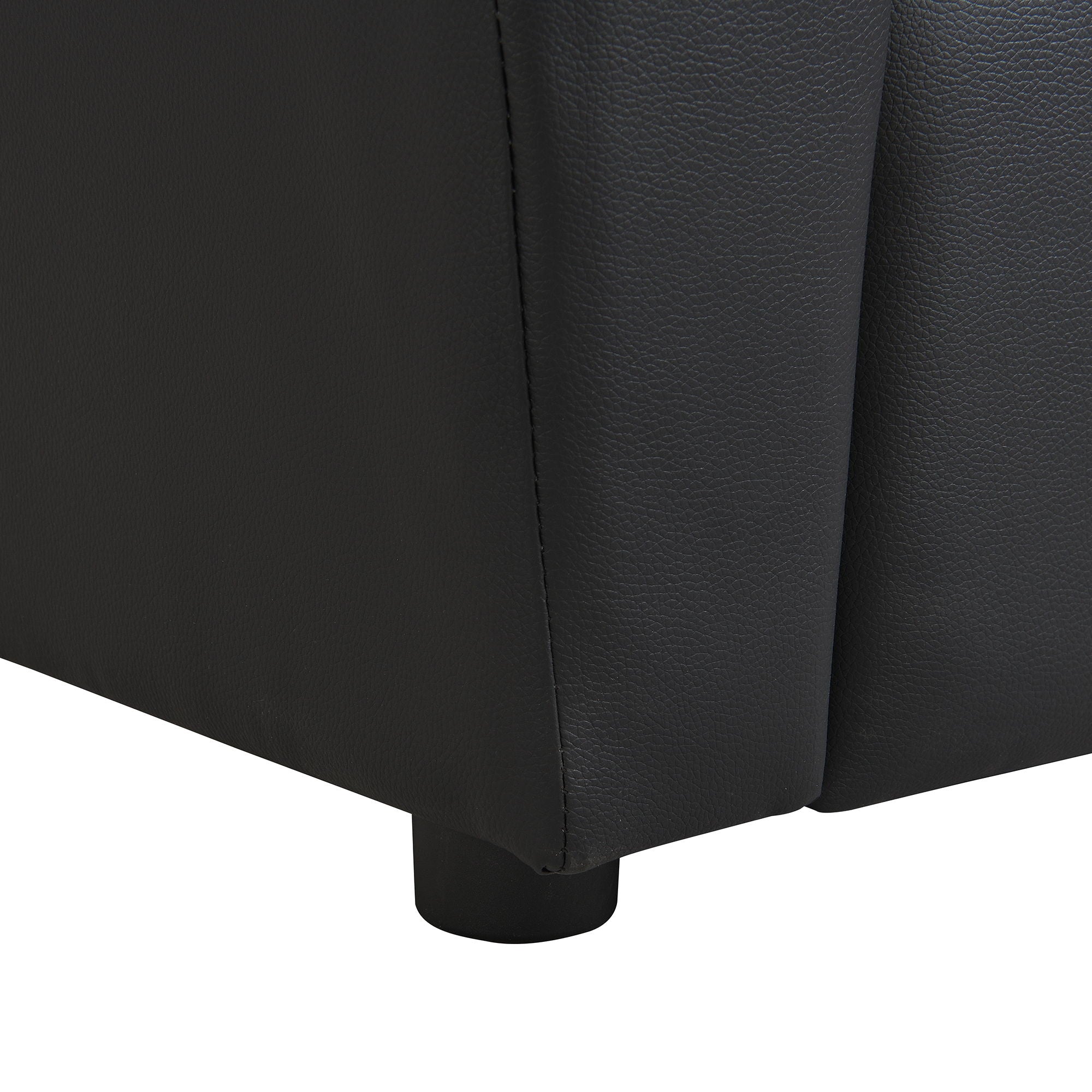 Sally Deluxe Kids Recliner Chair With Cup Holder - Black