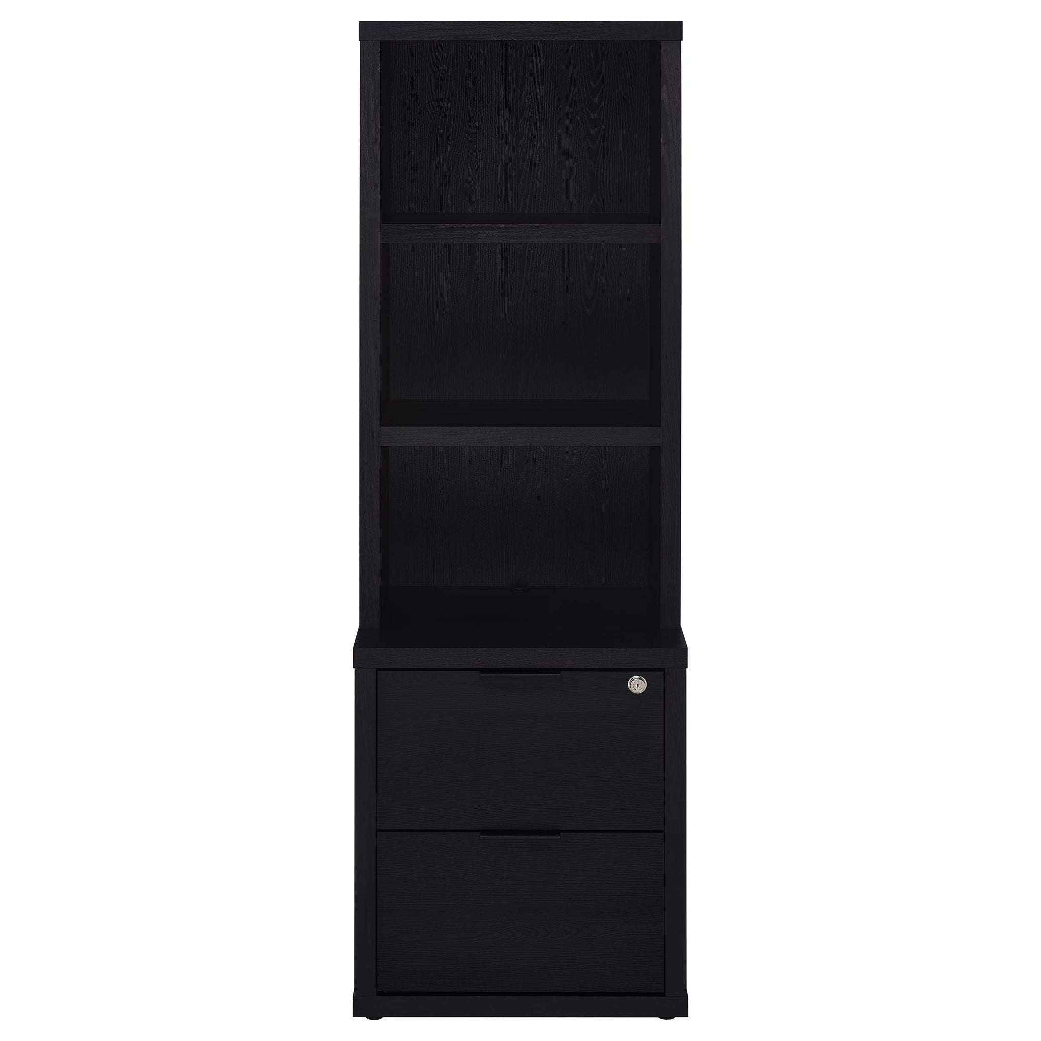 Geary - 3 Shelf Bookcase With USB Charging And Lockable Top Drawer