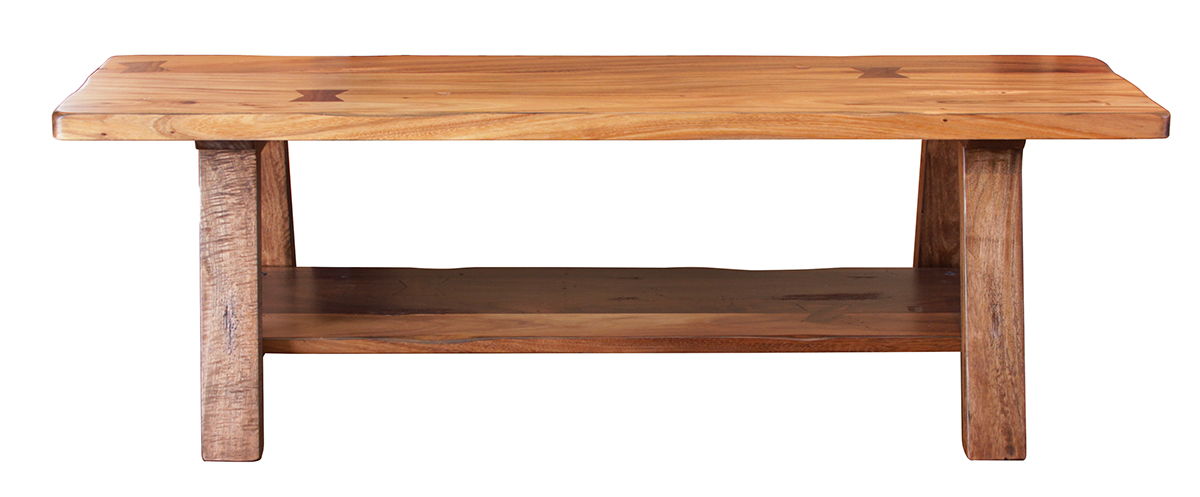 International Furniture Direct Parota - Bench - Cinnamon Brown | Meri Furniture