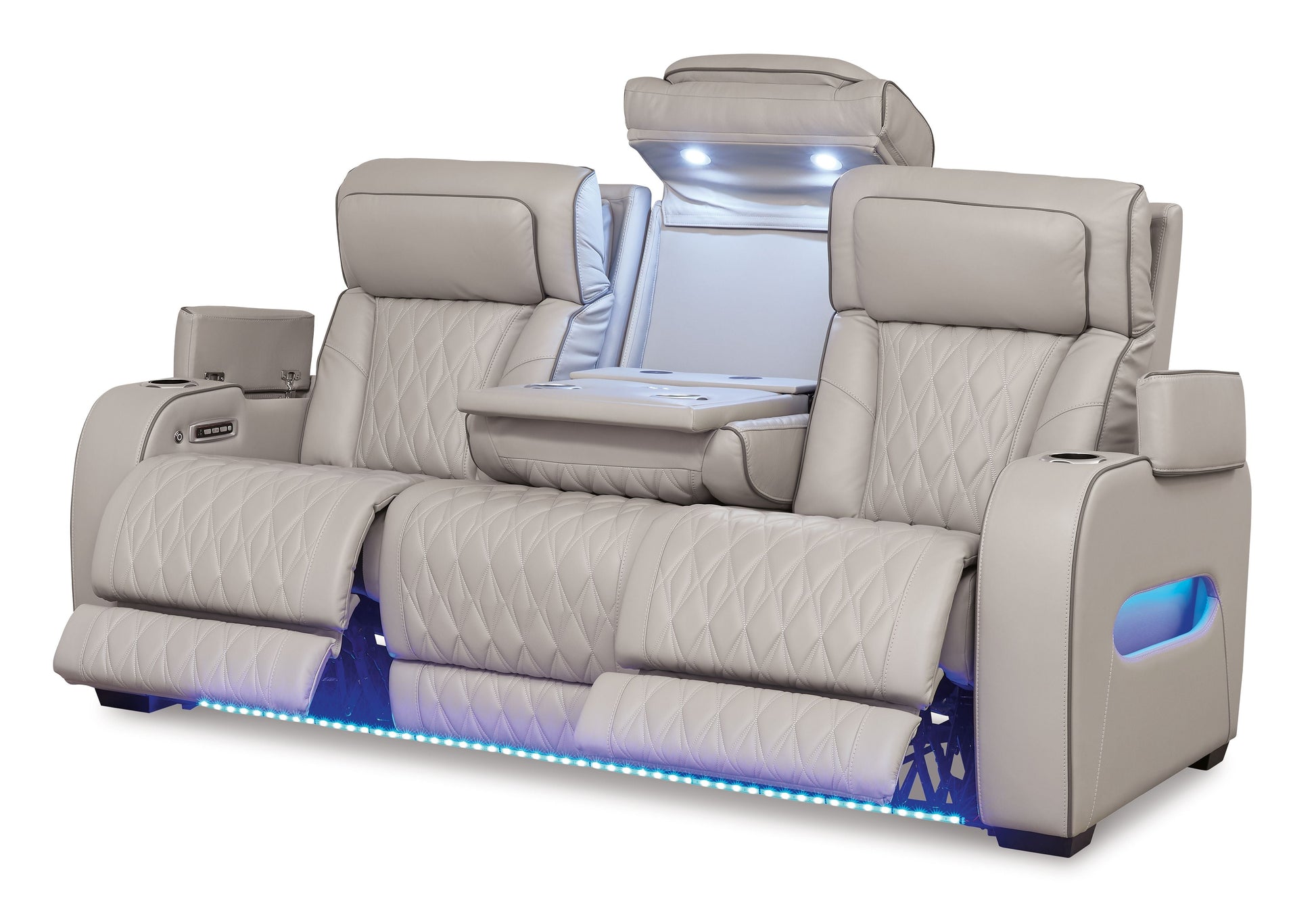 Signature Design by Ashley® Boyington - Power Reclining Sofa With Adj Headrest | Meri Furniture