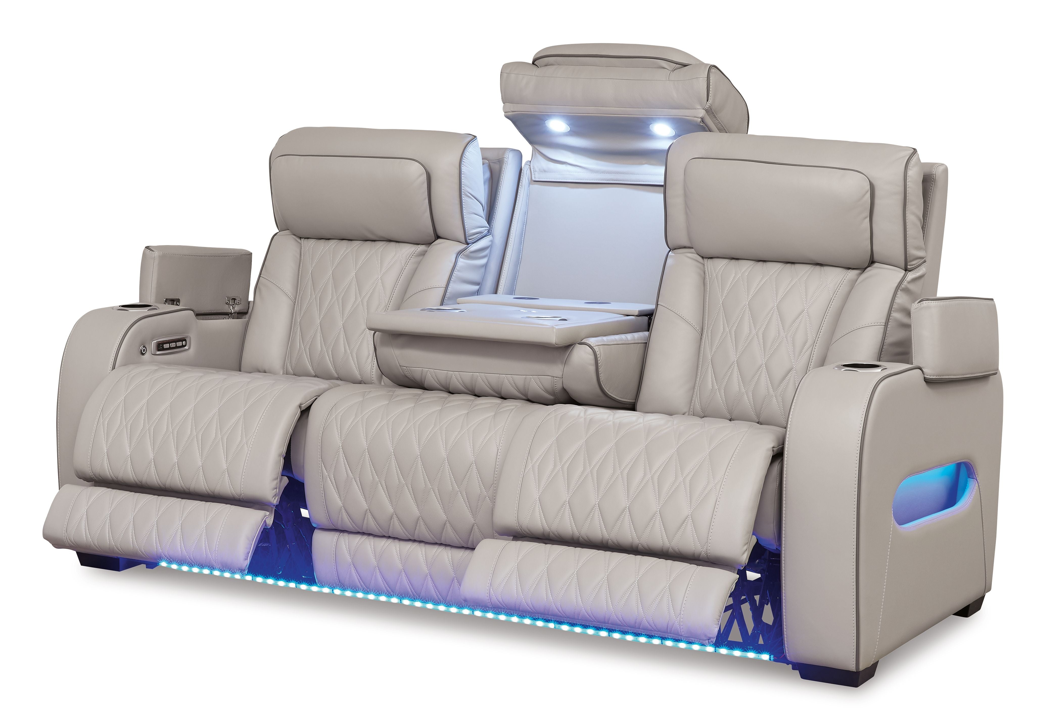 Signature Design by Ashley® Boyington - Power Reclining Sofa With Adj Headrest | Meri Furniture