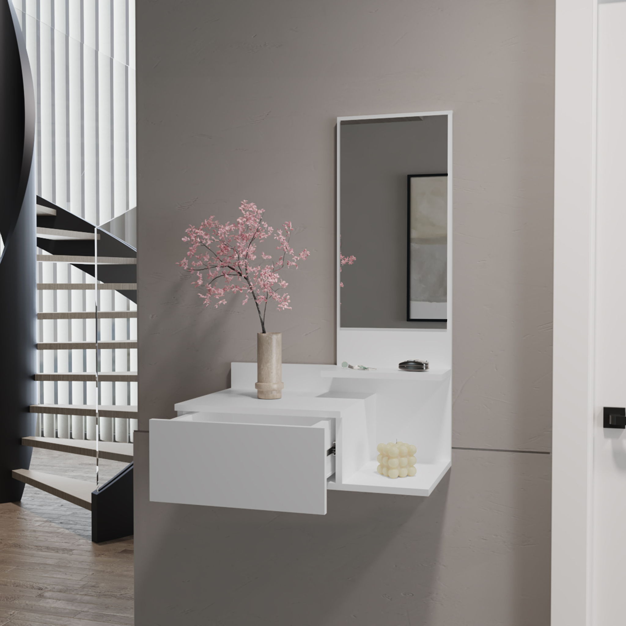 Lowell - Floating Hallway Cabinet