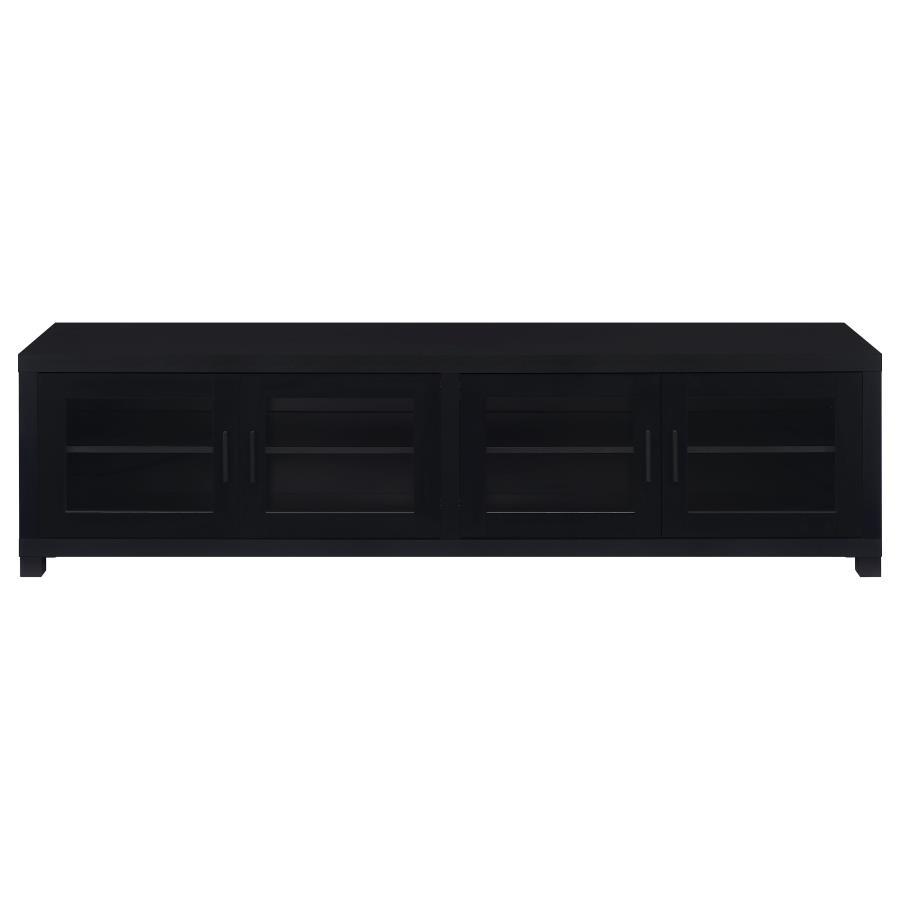 Coaster Fine Furniture Jupiter - 4 Door Engineered Wood TV Stand - Black | Meri Furniture