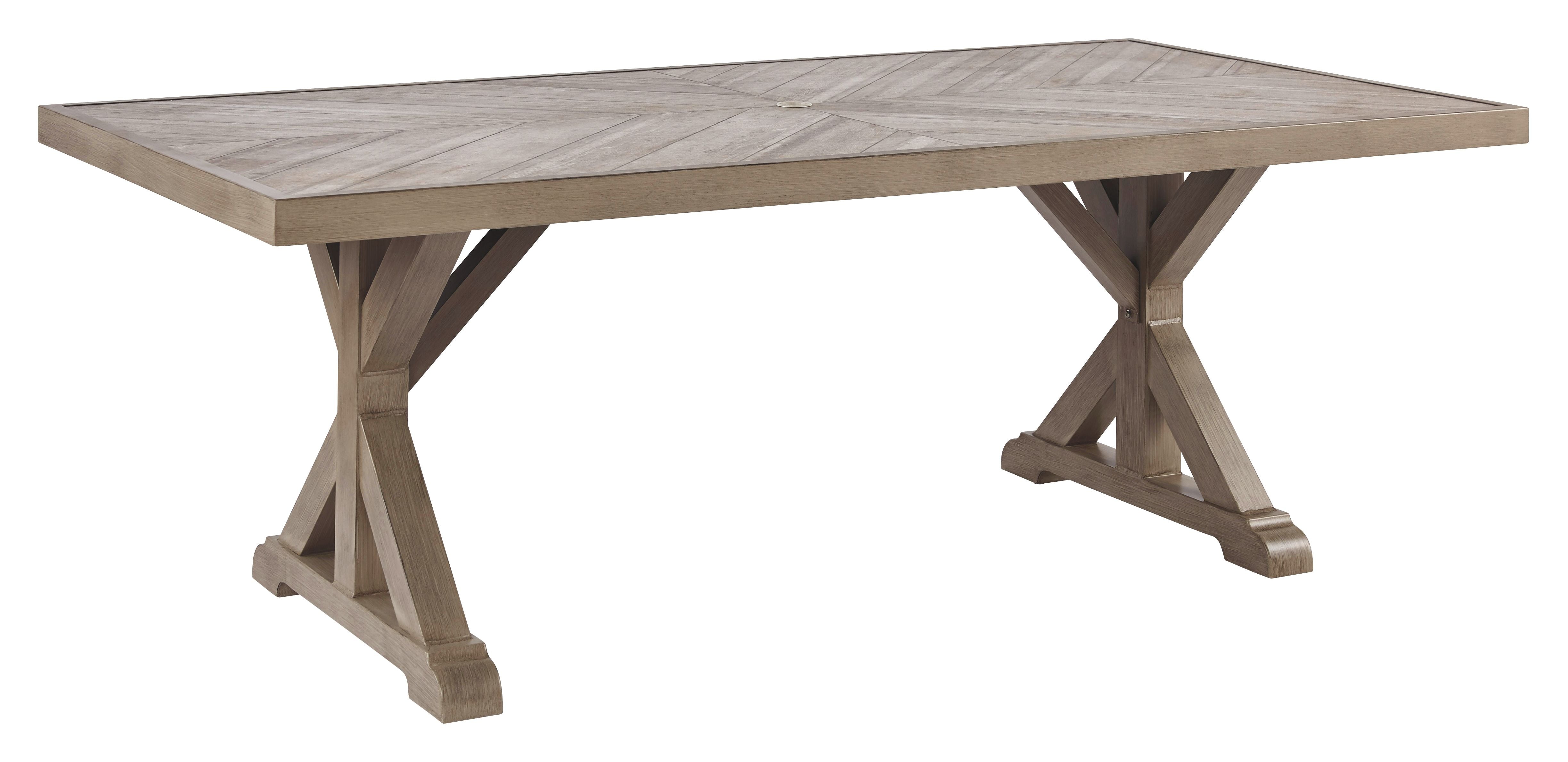 Ashley Furniture Beachcroft - Rect Dining Table W/Umb Opt | Meri Furniture