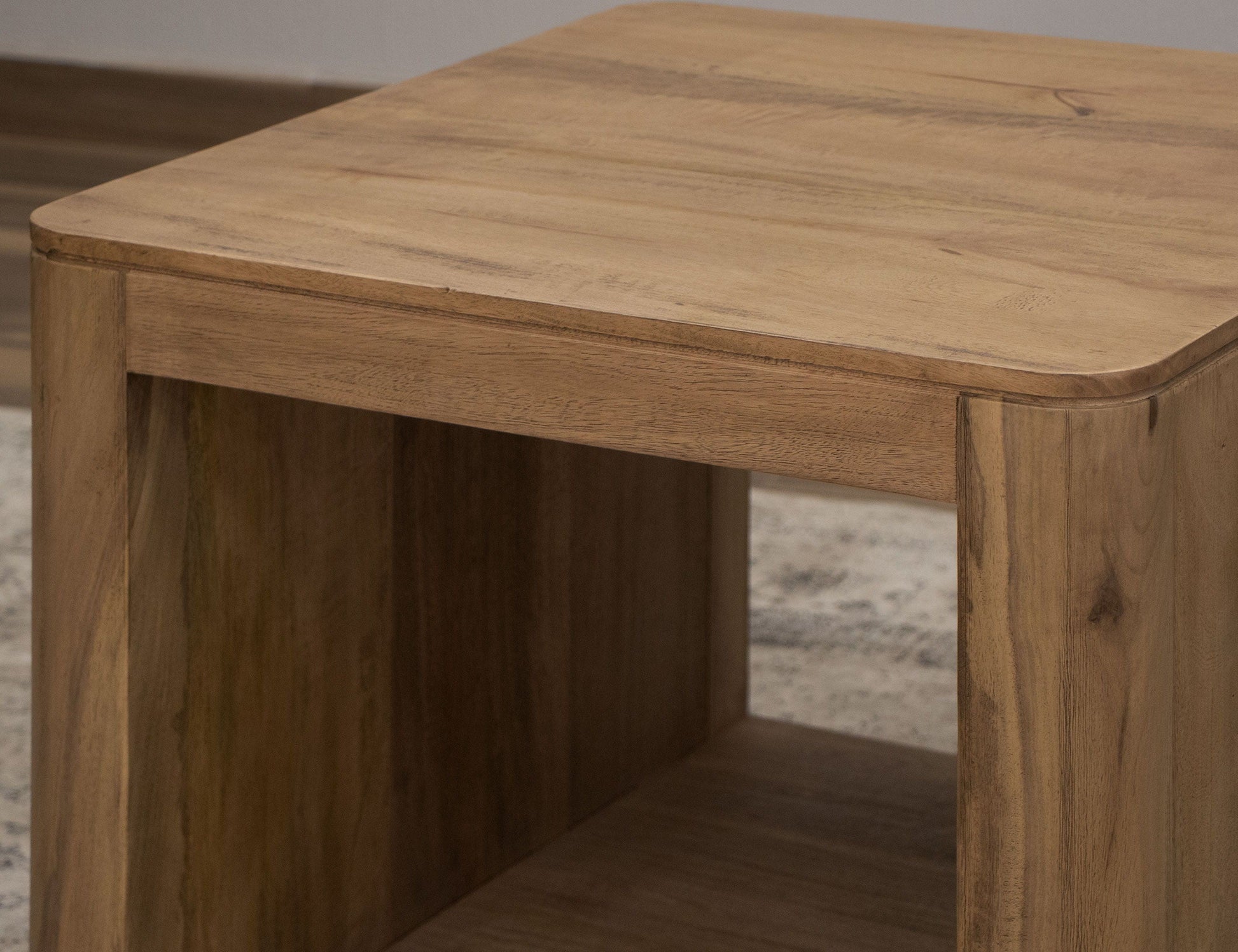 International Furniture Direct Xel-Ha - End Table - Almond Brown | Meri Furniture