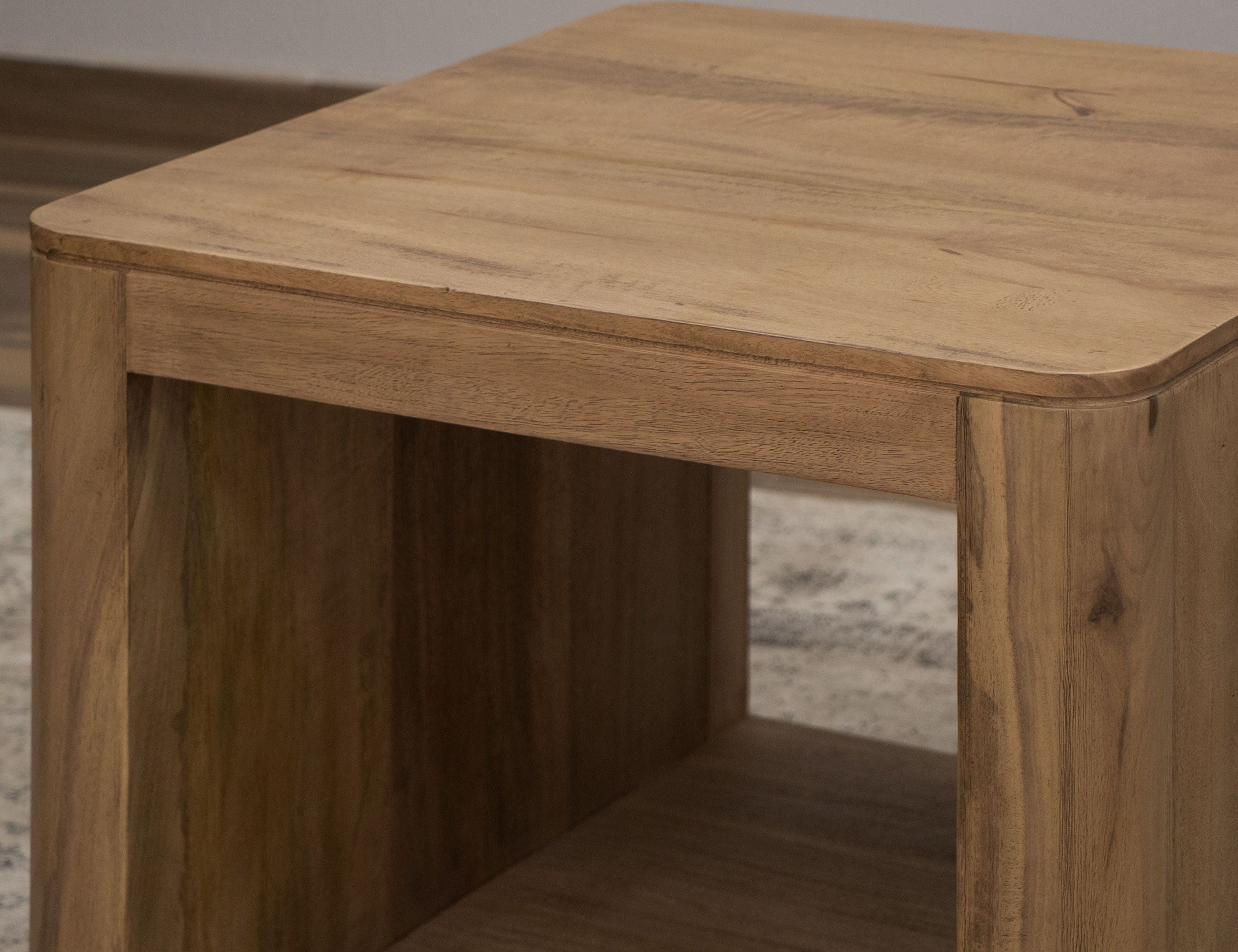 International Furniture Direct Xel-Ha - End Table - Almond Brown | Meri Furniture