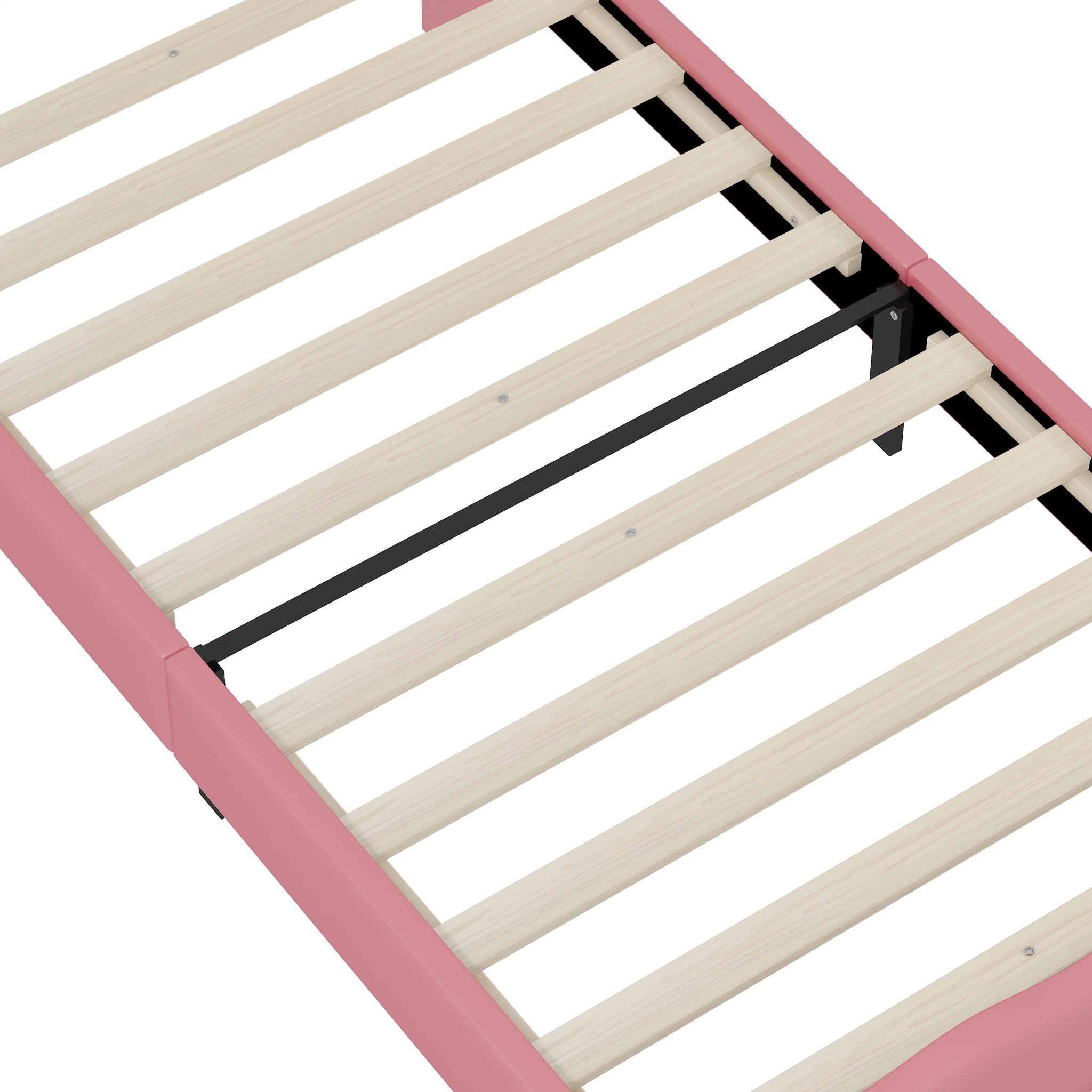 Lovely Crown Fantasy Princess Bed With Tufted Headboard