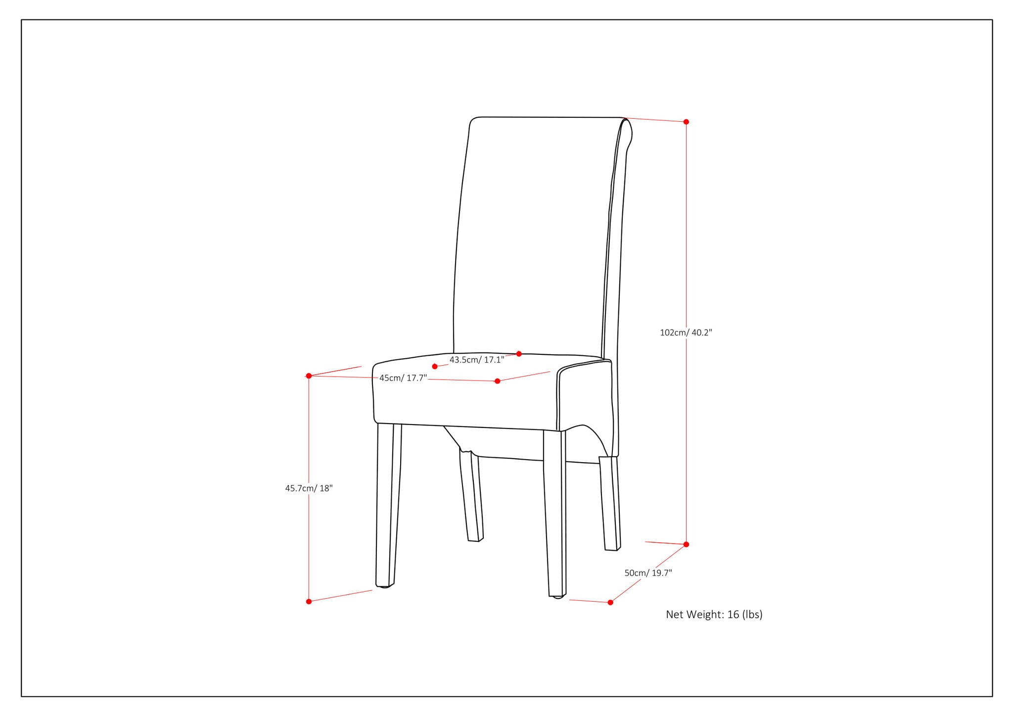 Avalon - Deluxe Parson, Dining Chair (Set of 2)