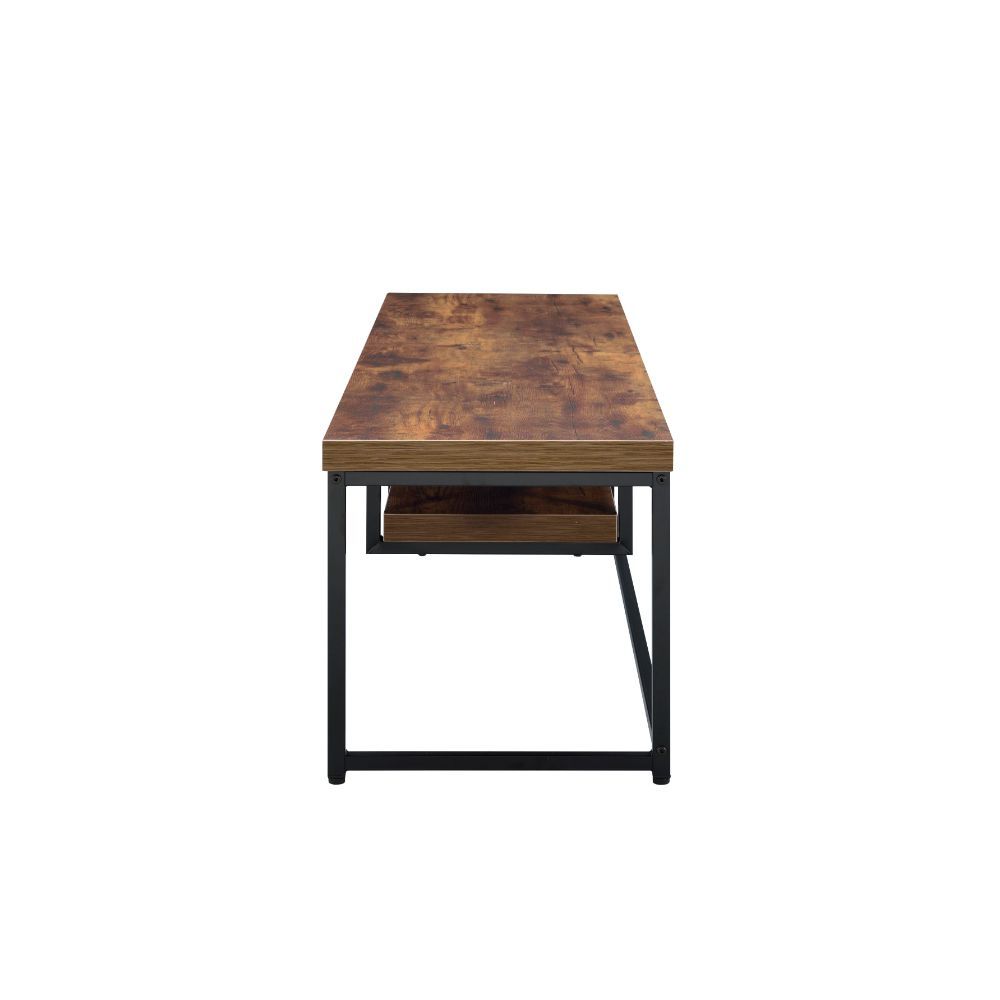 ACME Bob - TV Stand - Weathered Oak & Black - 16" | Meri Furniture