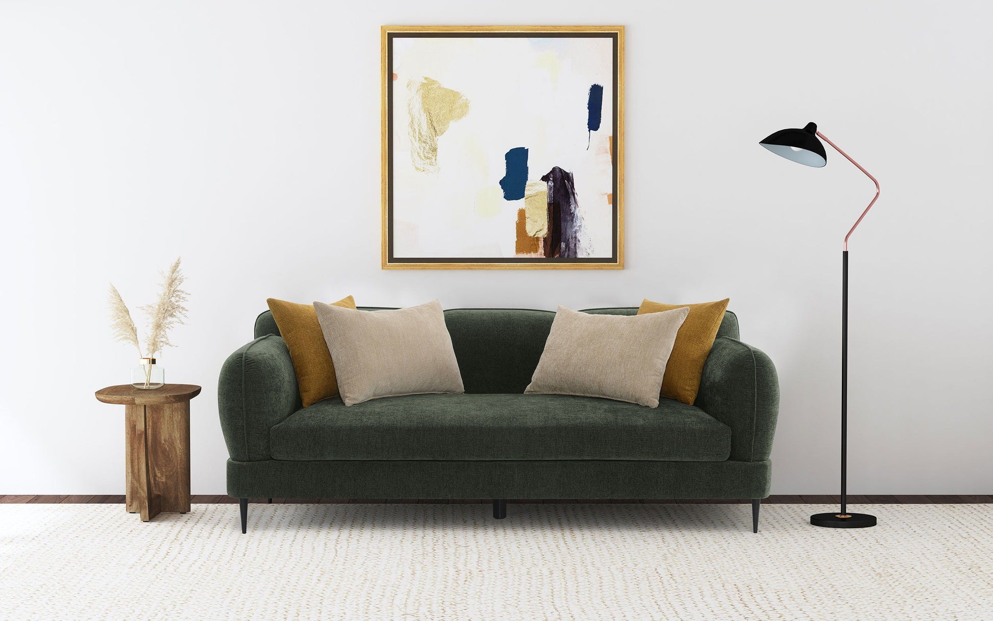 Coaster Fine Furniture Jade - Chenille Upholstered Modern Track Arm Sofa - Green | Meri Furniture