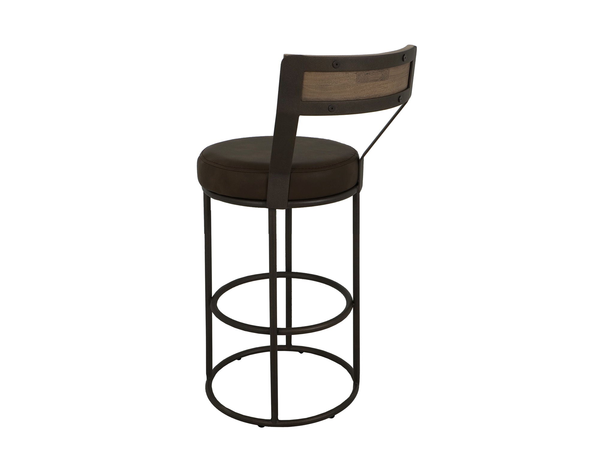 Xel-Ha - Upholstered Barstool - Dark Chocolate
