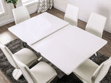 Furniture of America Zain - Dining Table - White | Meri Furniture