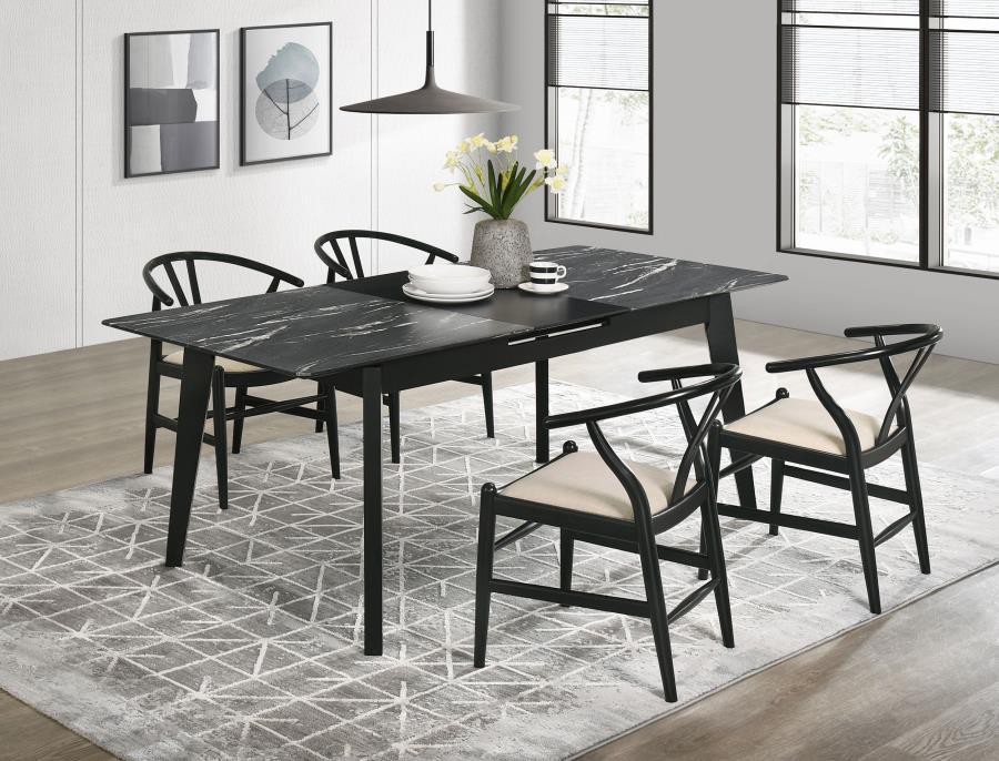 Coaster Fine Furniture Crestmont - Extension Leaf Dining Table Set | Meri Furniture