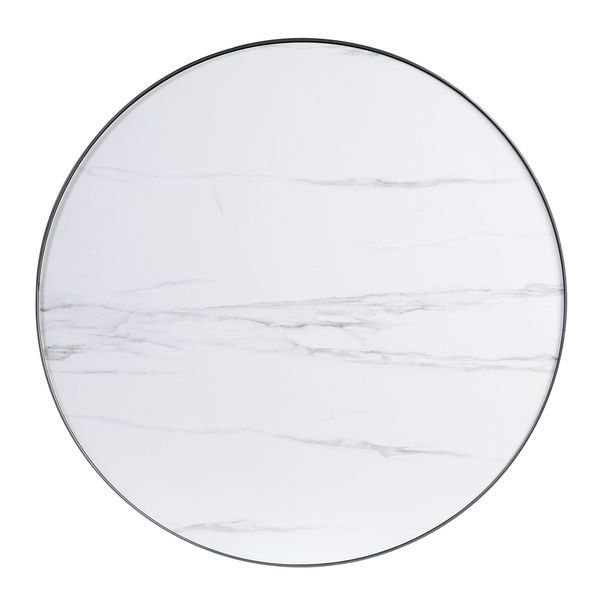 ACME Abilene - Coffee Table - Marble & Brush Silver Finish | Meri Furniture