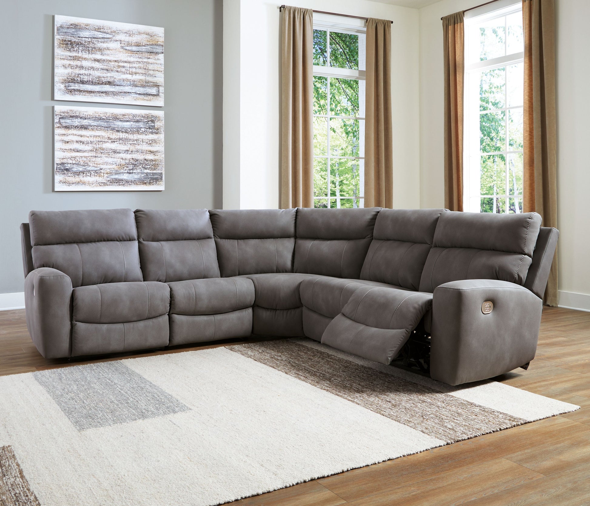 Signature Design by Ashley® Next-gen Durapella - Power Reclinering Sectional Set | Meri Furniture