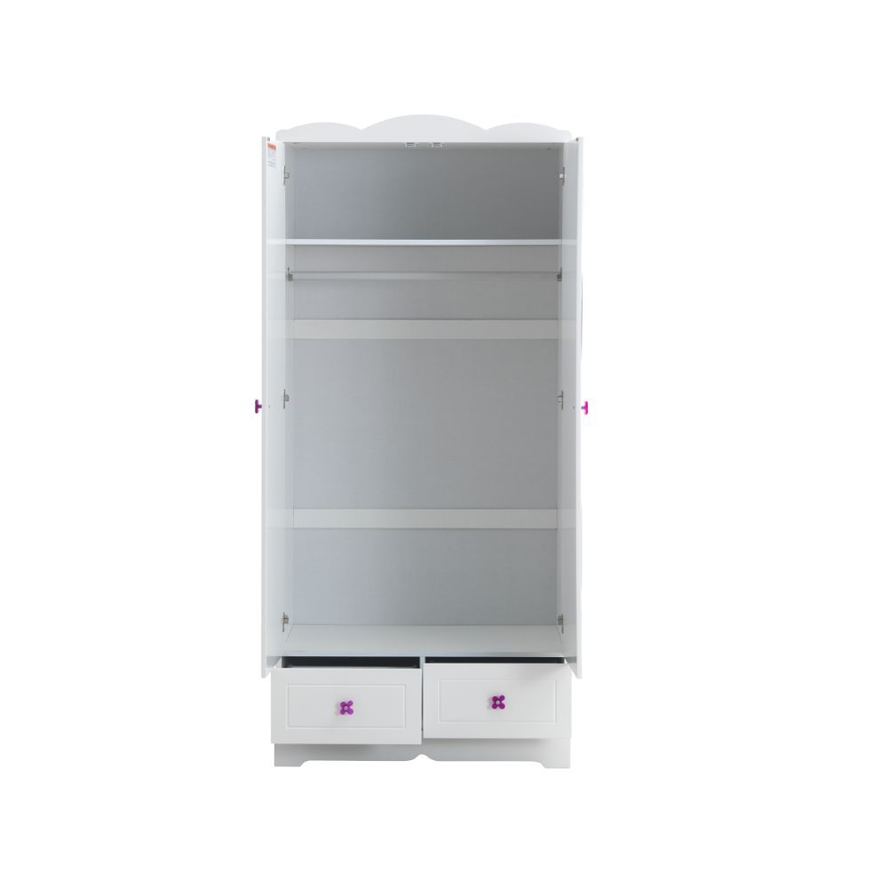 ACME Meyer - Wardrobe - White | Meri Furniture