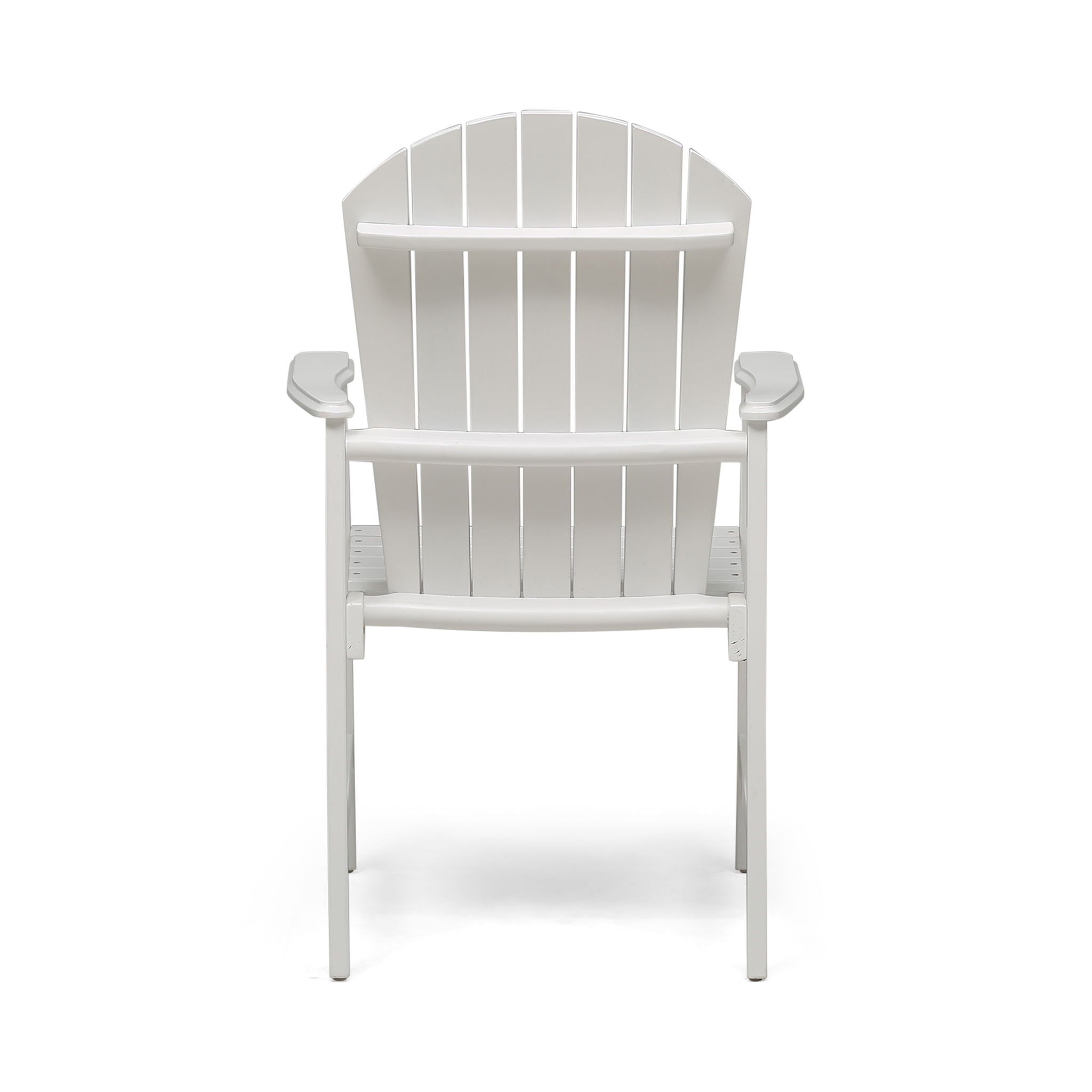 Outdoor Weather Resistant Acacia Wood Adirondack Dining Chairs (Set of 2)