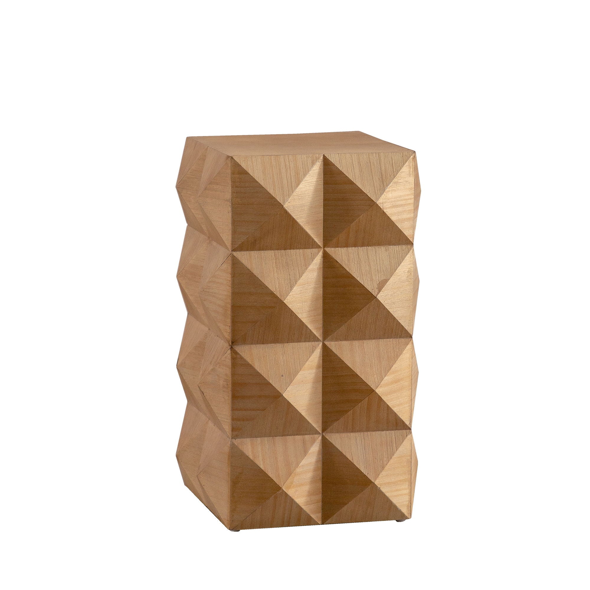 Side Table With 3D Embossed Pattern Design