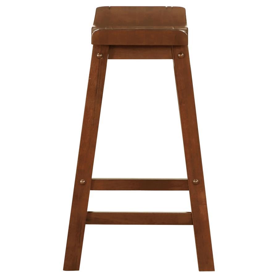 Coaster Fine Furniture Durant - Wood Backless Counter Stool (Set of 2) | Meri Furniture