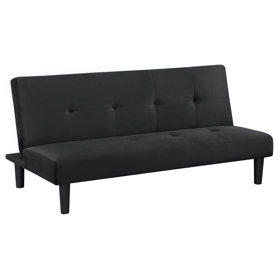 Coaster Fine Furniture Stanford - Upholstered Tufted Convertible Sofa Bed - Black | Meri Furniture