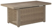 Ashley Furniture Beachcroft - Rectangular Fire Pit Table | Meri Furniture